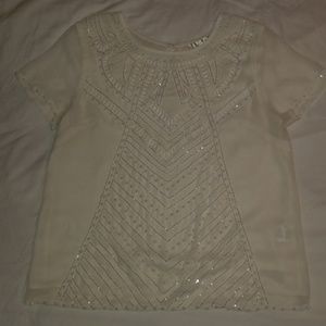 Cream beaded blouse